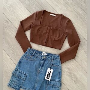 Princess Polly Denim Mini Skirt